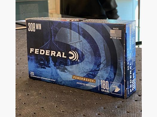 Federal .308Win 180gr Soft Point Power Shok