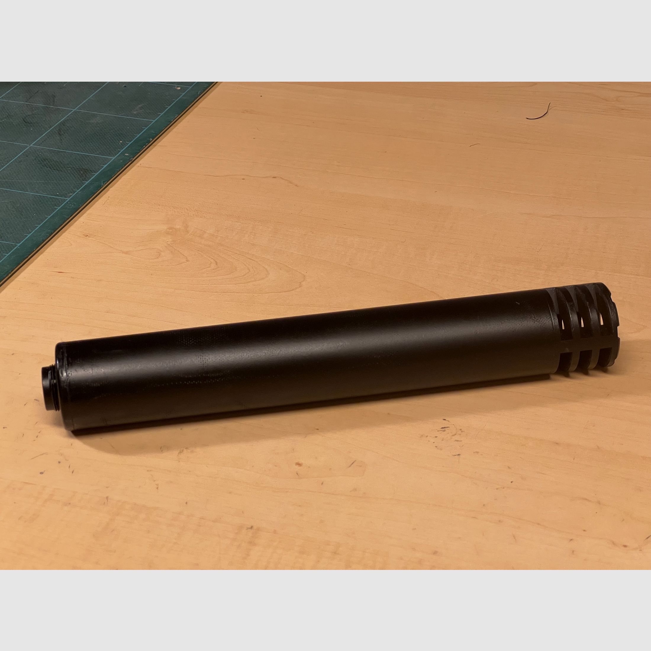 Deko tłumik dźwięku do Airsoft z gwintem M14 negatywnym wersja metalowa czarna typ 1