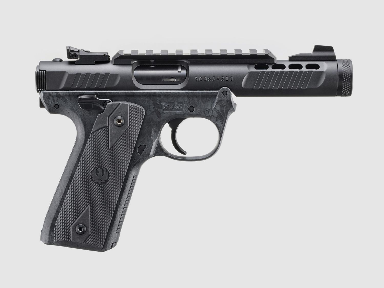 RUGER PISTOLE MARK IV 22/45 LITE .22 LR 4,4"/11,18CM SCHWARZ ANODIZED 1/2"-28