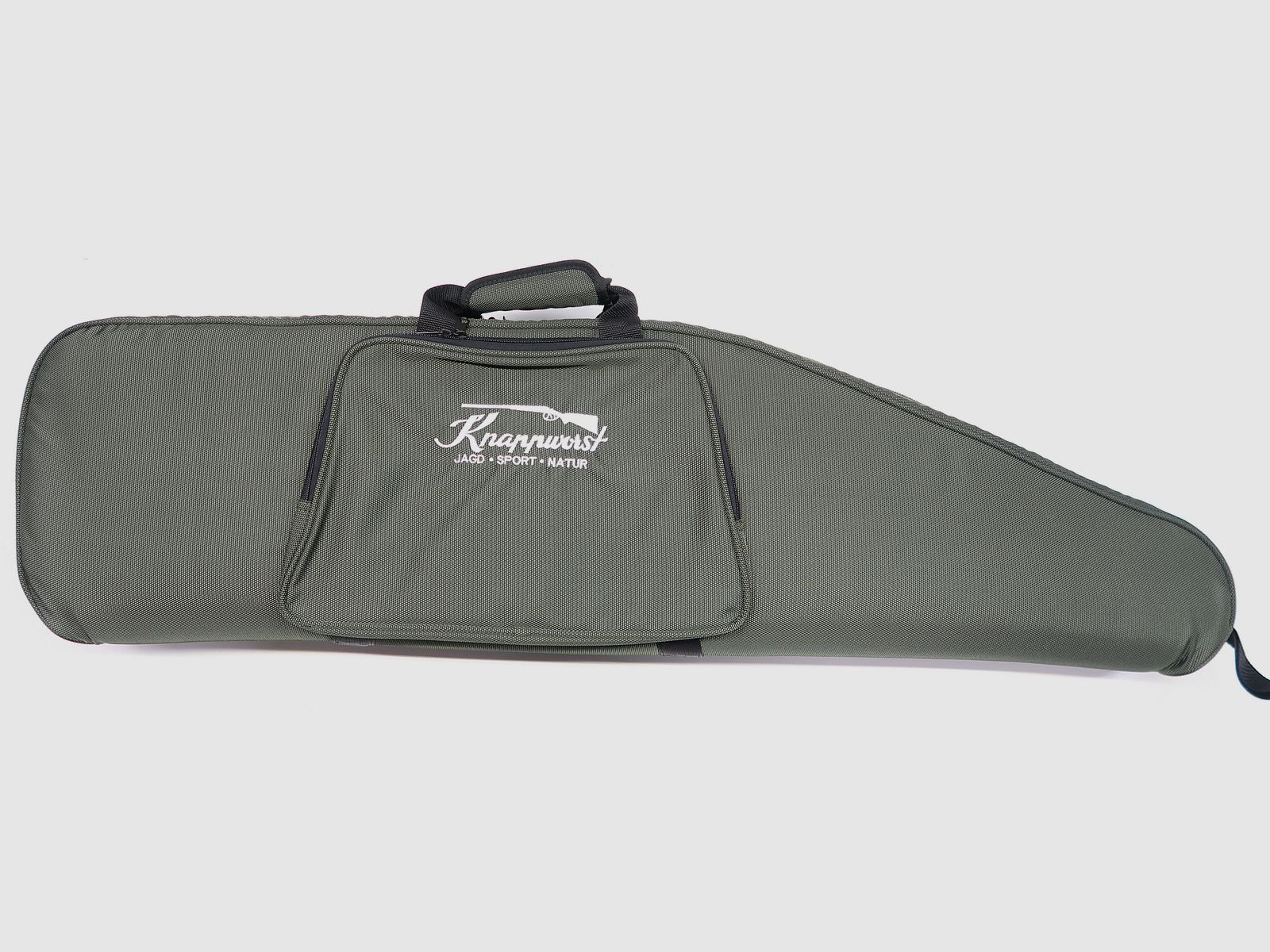 Knappworst Gewehrfutteral grün mit Tasche 122cm