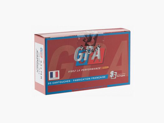 Patronen Sologne 9,3×62 GPA 238 grains