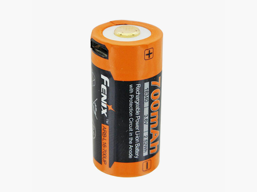 Fenix Akku RCR123/16340, LiIon, 3,6V 700mAh