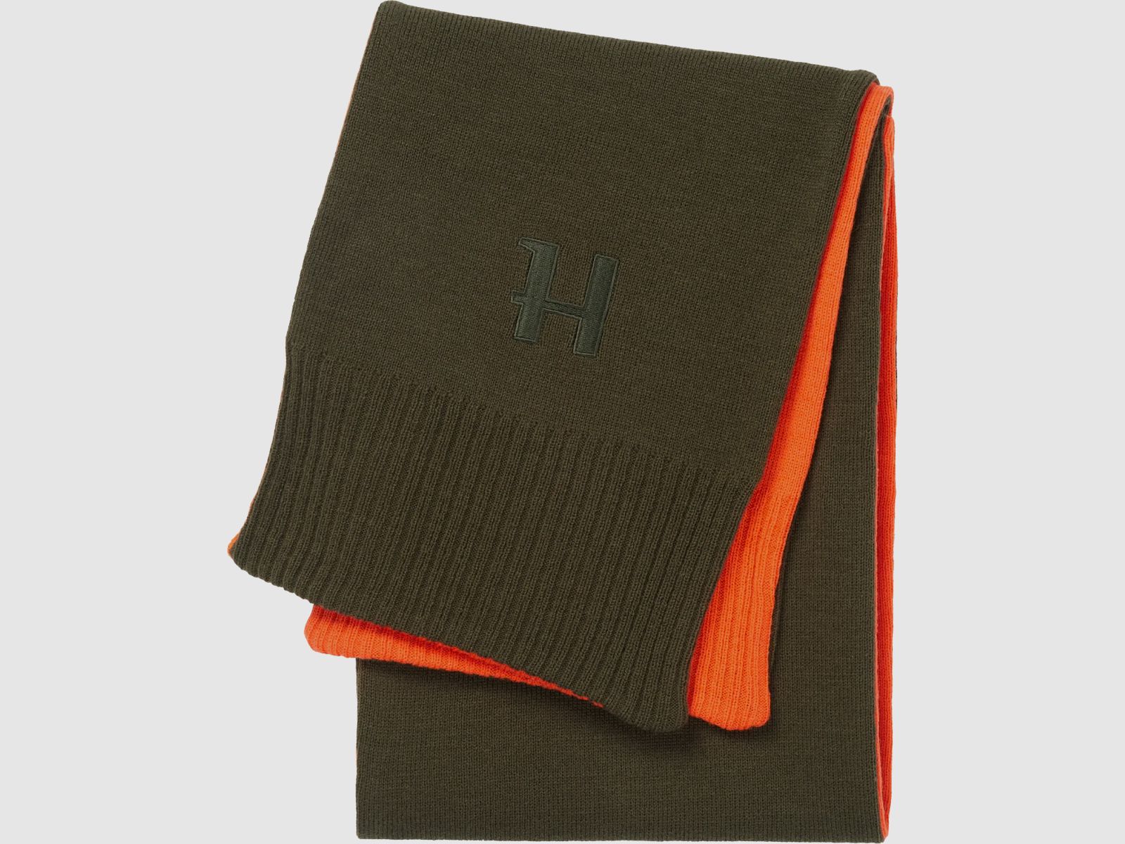 Härkila Écharpe Réversible pour Homme Willow green/Orange
