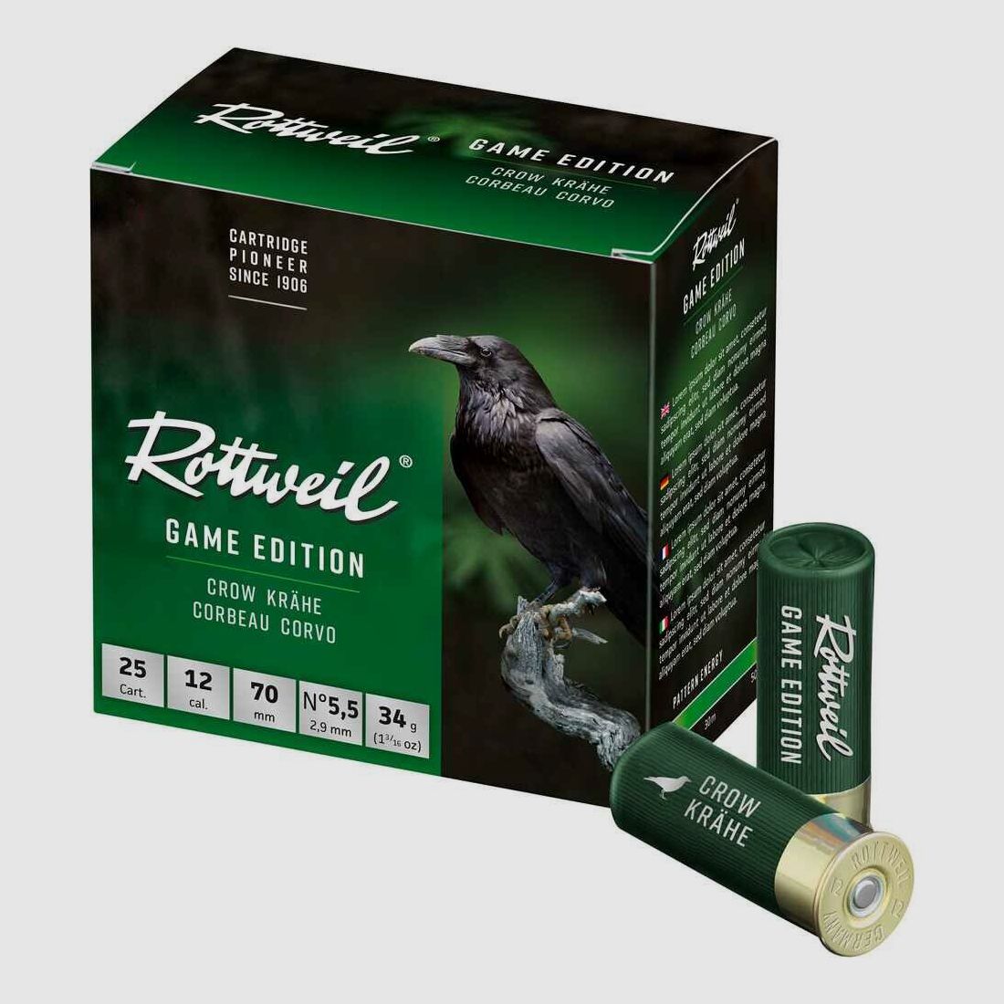 Rottweil Game Edition Krähe 34g - 2,9mm, 25 Stk, Bild 1 von 2