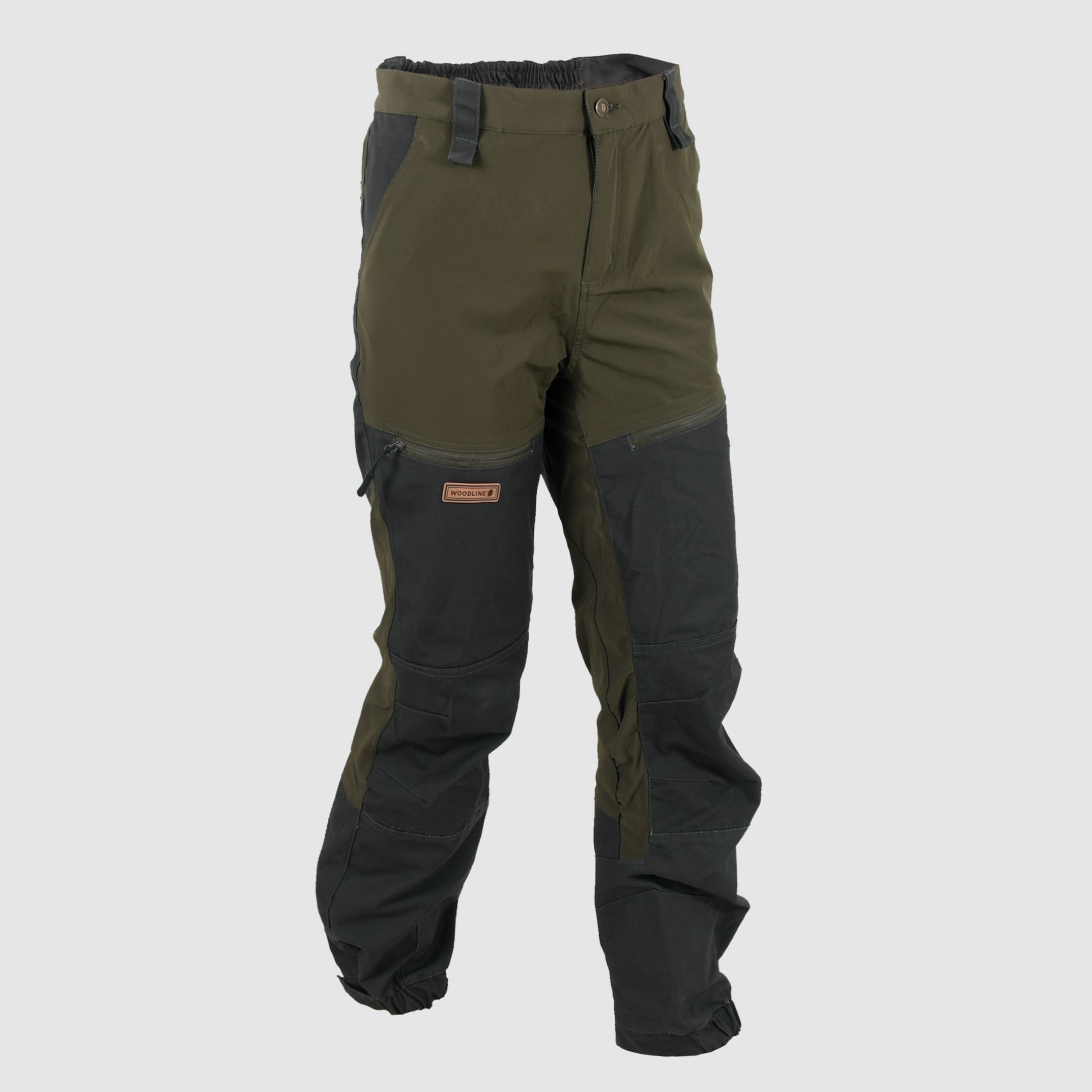 Woodline Ekholme Outdoor Pants Kids Green/Grey 140
