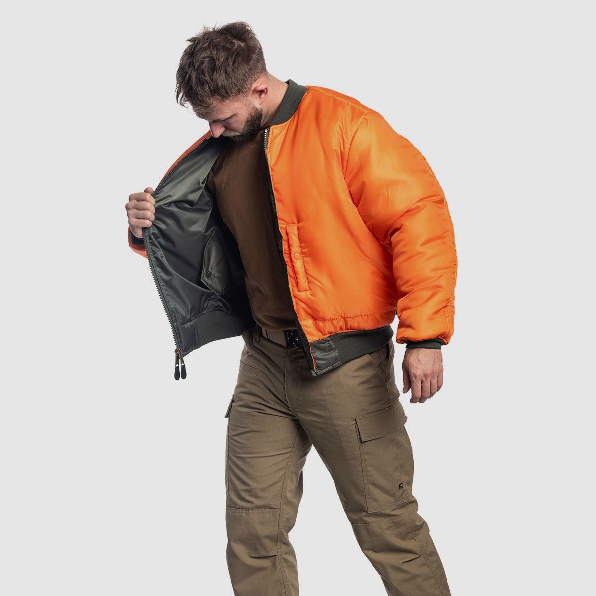 MIL-TEC – BOMBER USA ′TYPE MA1® OLIVE, image 4 sur 4