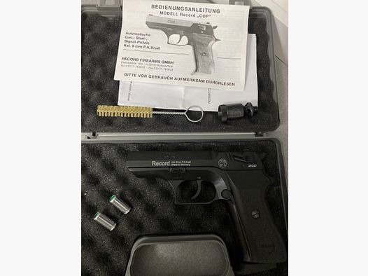 Pistola Record Cop nera brunita calibro 9 mm Nuova!!