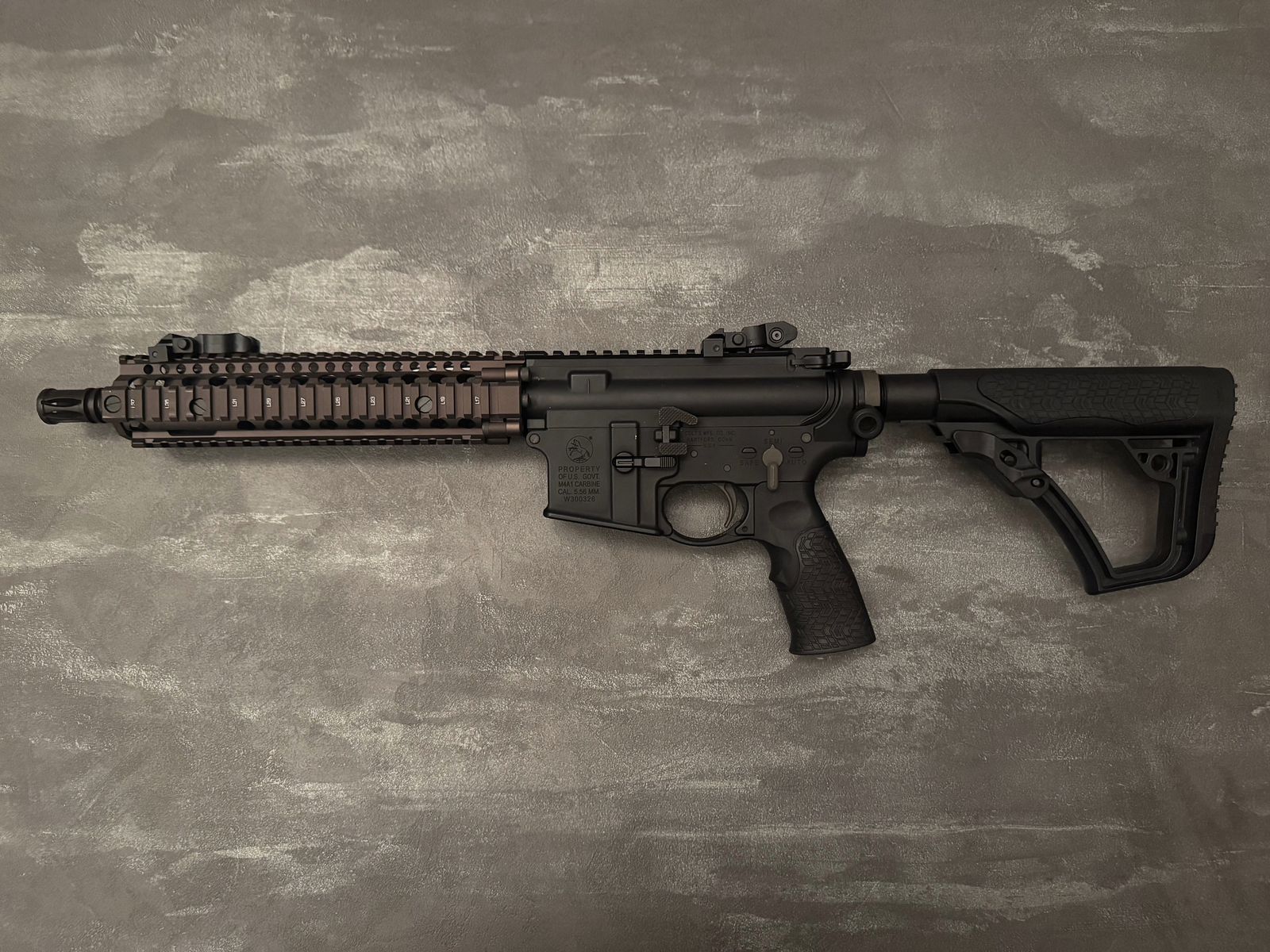 GHK Colt / Daniel Defense MK18 MOD1 Vollmetall Gas-Blow-Back 6mm BB Dualtone
