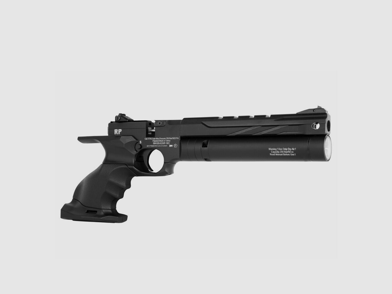 reximex RP PCP pistola 4,5 mm diabolo negra