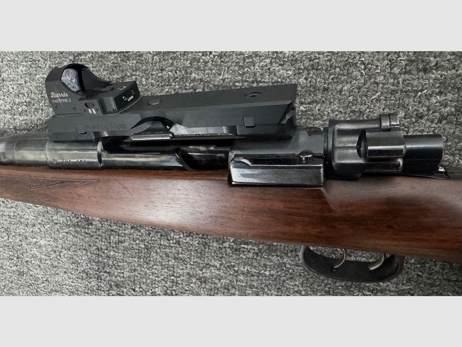 98 system 7x64 + Burris Fastfire2 na Dentler