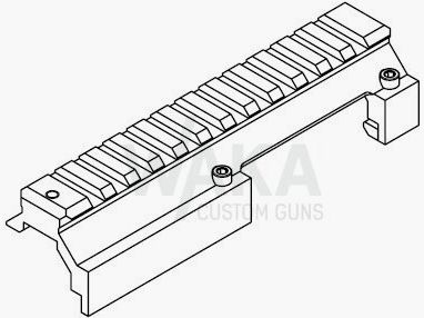 B&T riel de montaje NAR soporte universal para HK MP5/HK33/HK53/G3/SP5