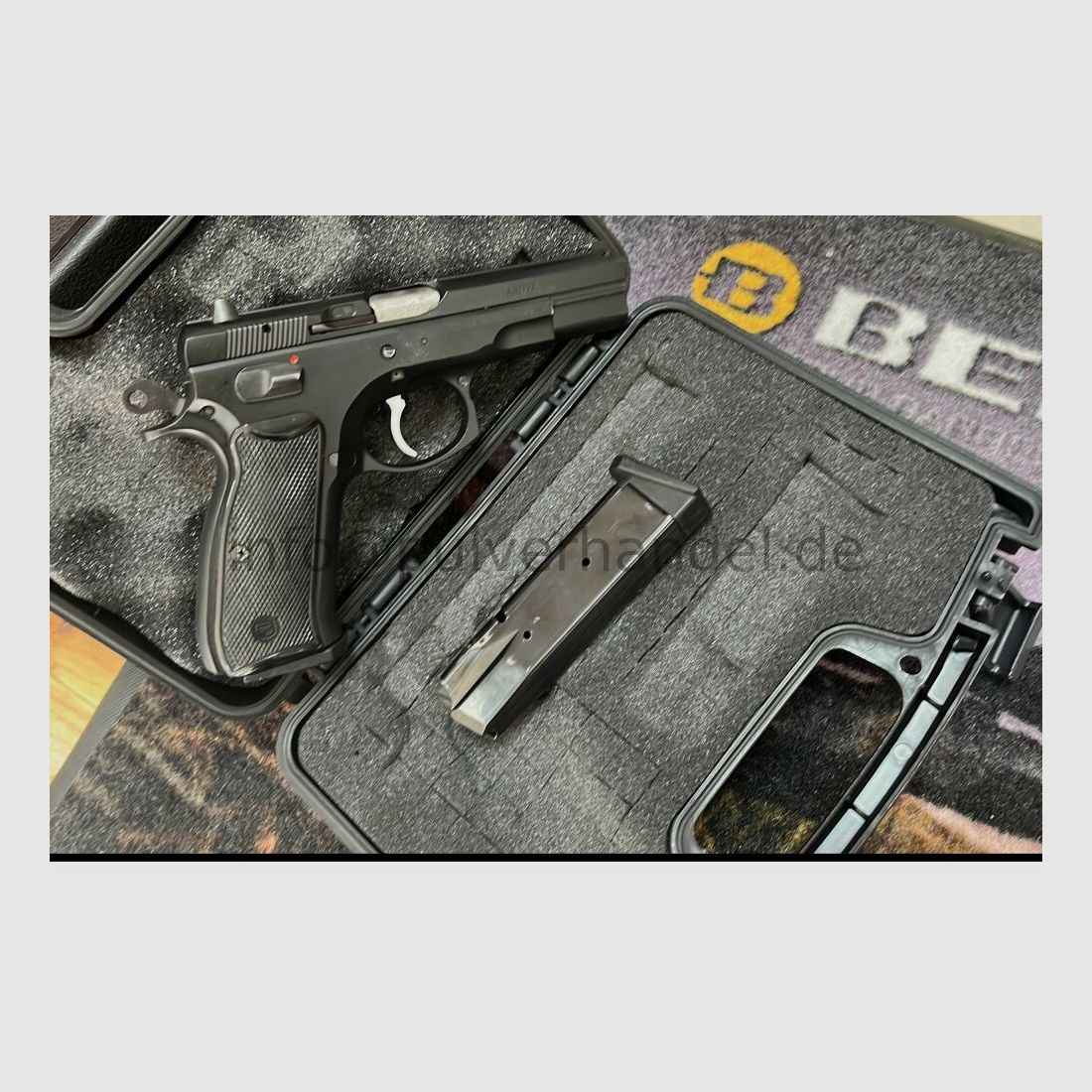 CZ 75 B Neuwertige Pistole mit Wechselmagazin im Koffer .40S&W mit automatischer Schlagbolzensicherung