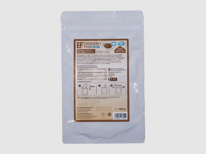 EF Emergency Food Reistopf Stroganoff 1 Portion