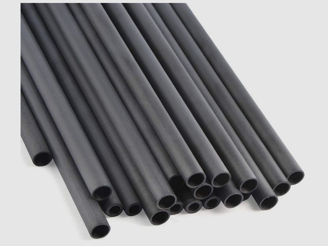 SHARROW - 24 Stück Carbon Pfeilschaft - 30 Zoll - Spine 300 - aus reinem Kohlefaser - ID 6.2mm - Pfeilschäfte für hausgemachte Pfeile