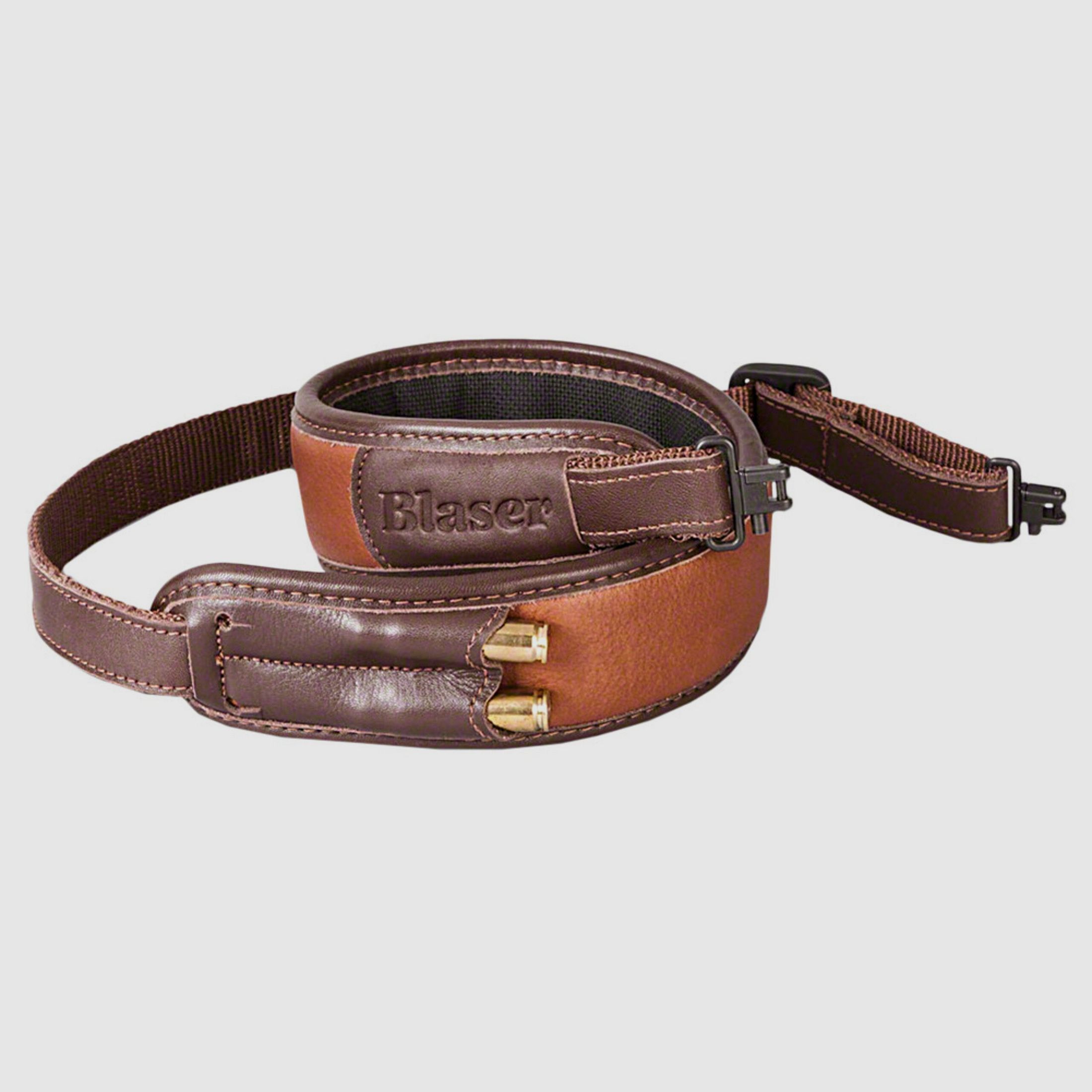 Correa de rifle Blaser de cuero marrón