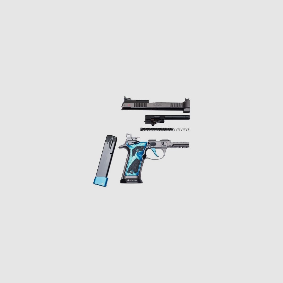 Beretta 92X Performance Optic Dark Series Blue Full Optional Pistola Semiautomatica Cal. 9 mm Luger – 20 Colpi