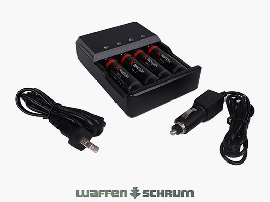 Nocpix Nocpix 18650 Ladegerät für 4 Akkus