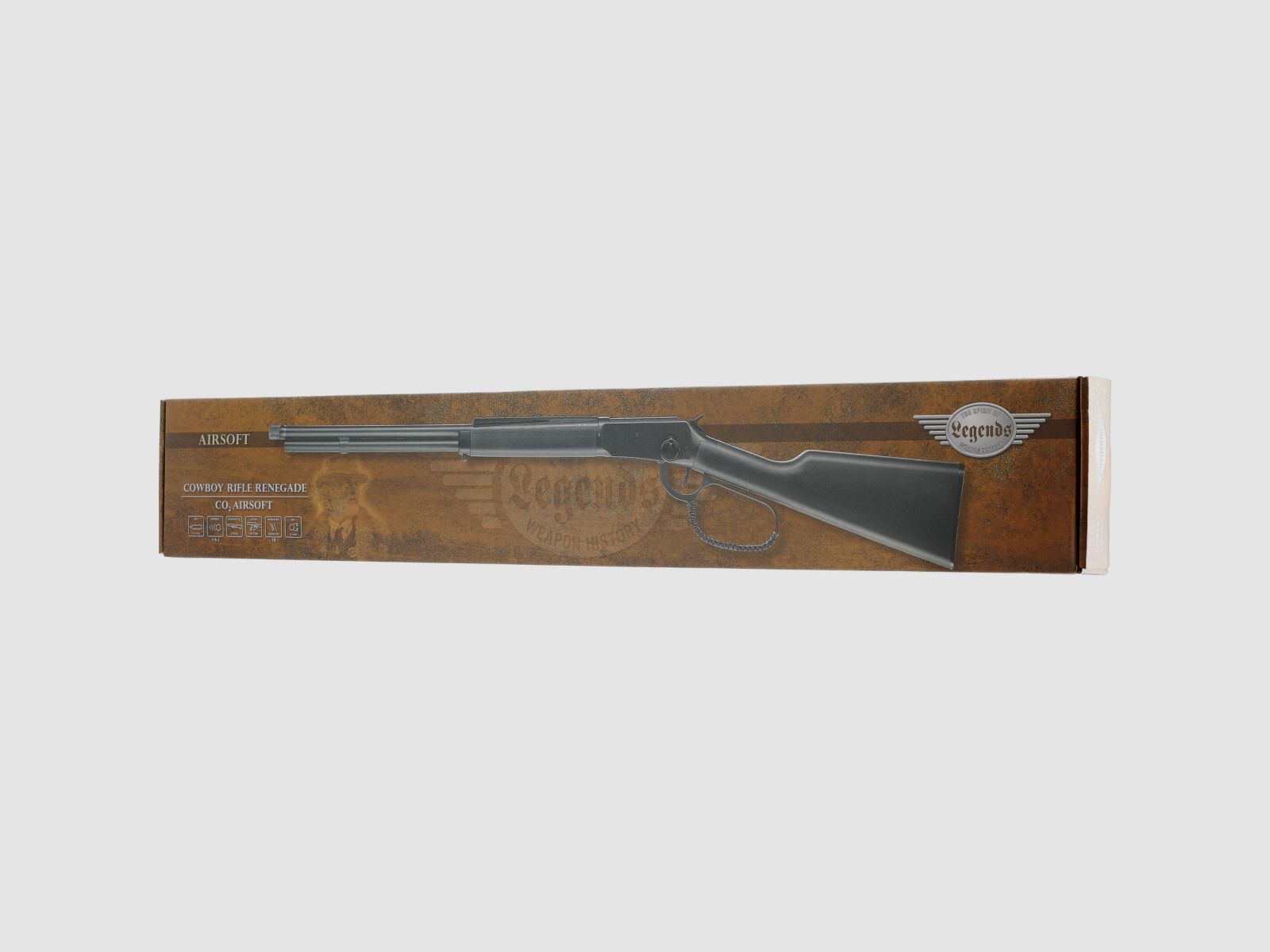 Unterhebelrepetierer Cowboy Rifle Renegade CO2-Airsoftgewehr Kal. 6 mm BB | Legends