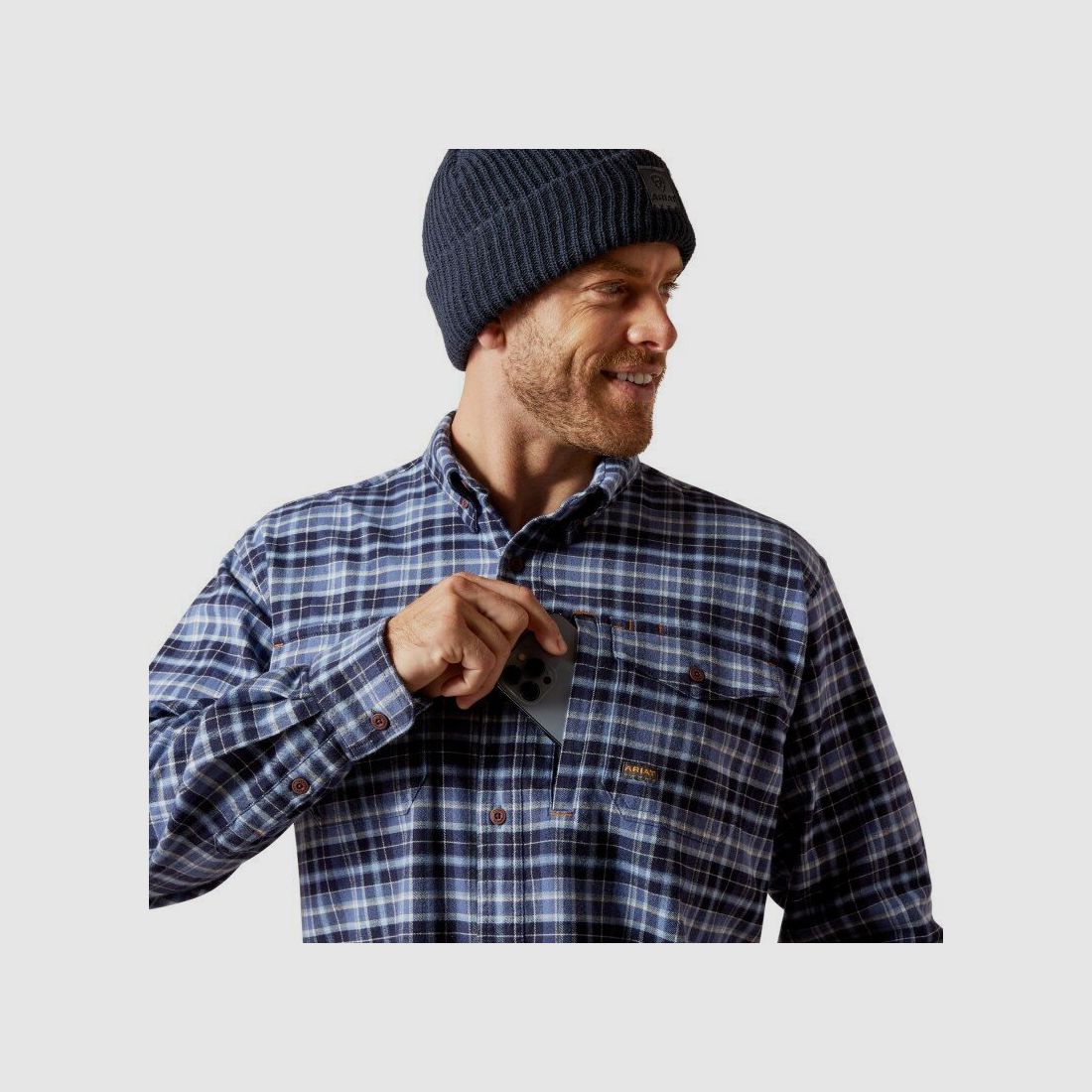 Ariat Herren Hemd Rebar® Work Flanell DuraStretch