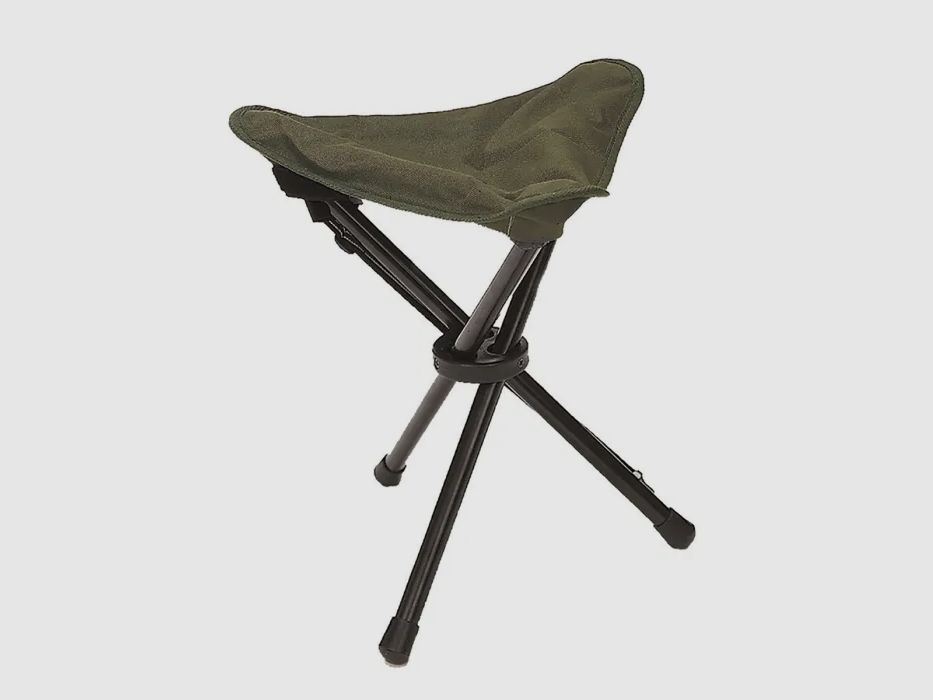 Trépied / Tabouret pliant / Siège pliant - Olive