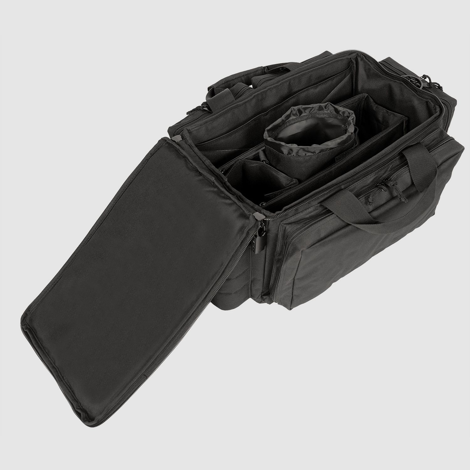 Bolsa de tiro ahg-Anschütz para armas cortas y accesorios (negra)
