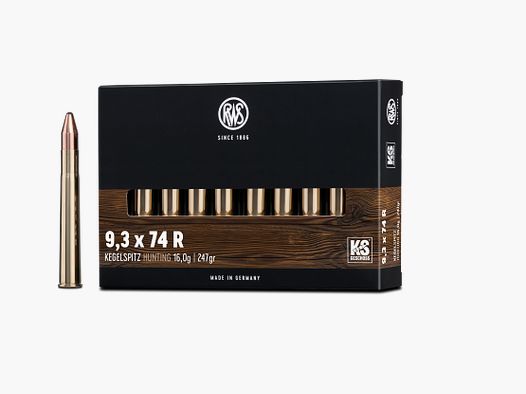 RWS 9,3X74 R KS 16,0g