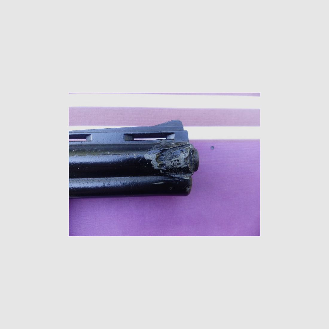Schwerer Revolver Python Cal. .380k (9mm R) brüniert 6-Schuss Trommel