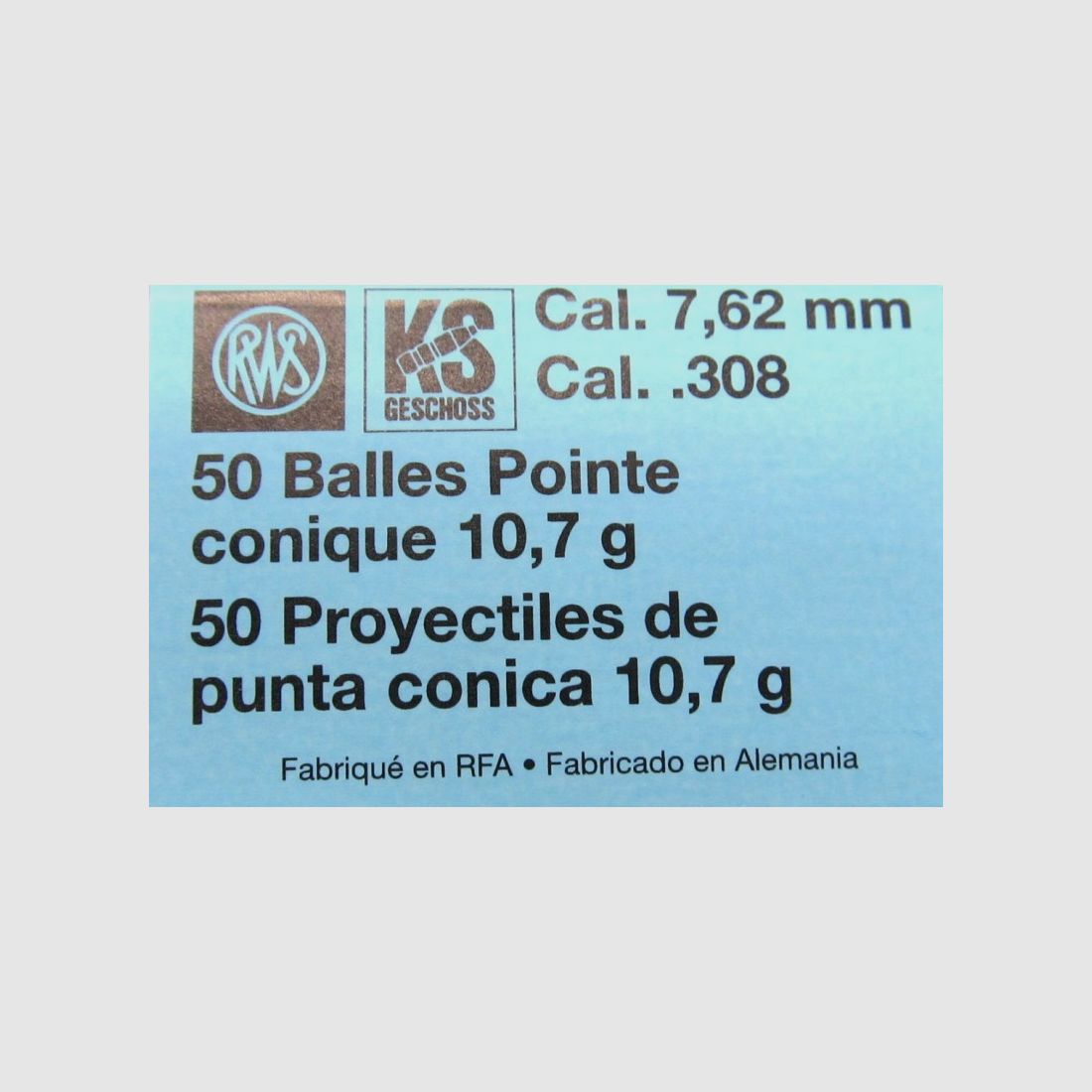 RWS POCISK 7,62 KS C30 GR165 DIA 308