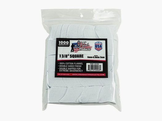 1.000 patches 1 3/8" vierkant 6mm tot 7mm