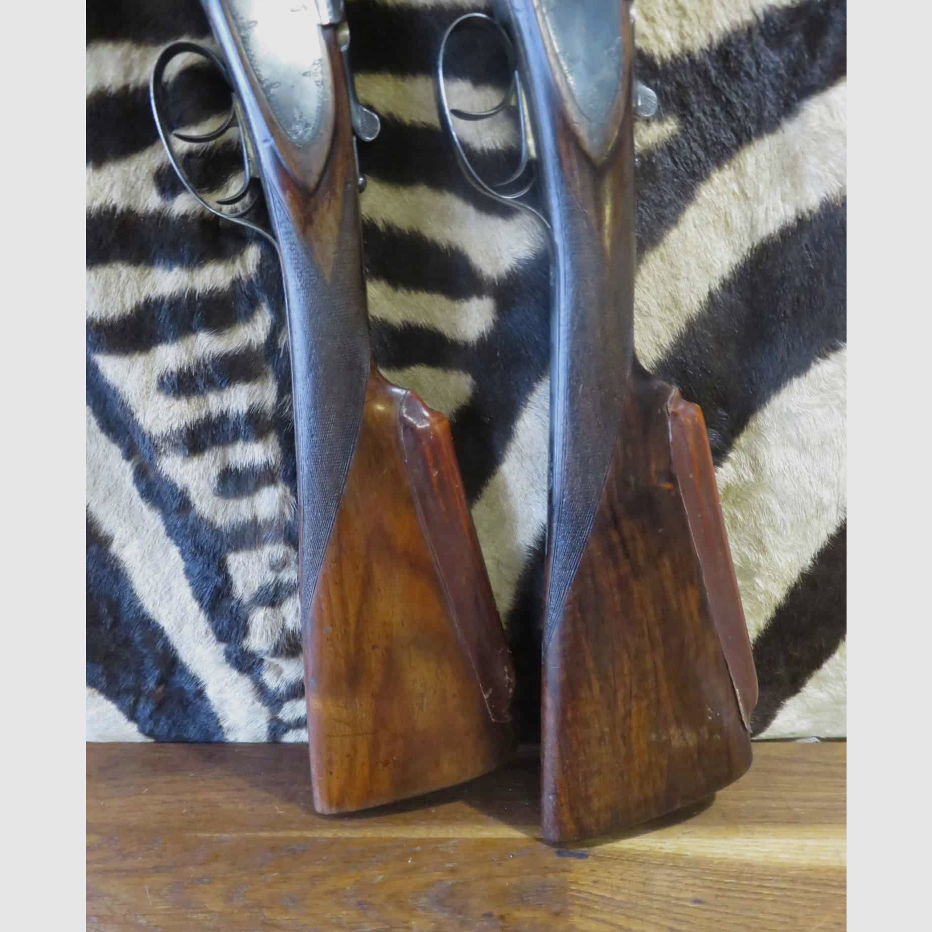 Paar DAMON PETRIK Bockdoppelflinte Kal. 16/70 Lauf 68 cm 1/4 1/4, Bild 10 von 12