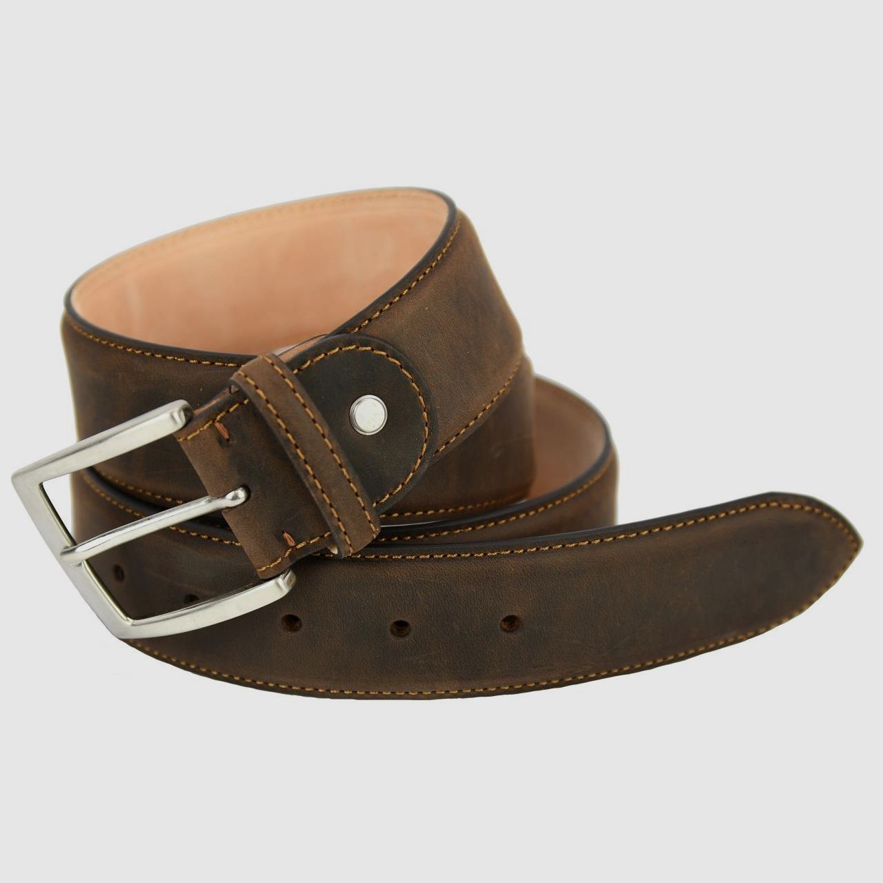 Gurt Artipel Rindsleder braun L=115cm B= 40mm