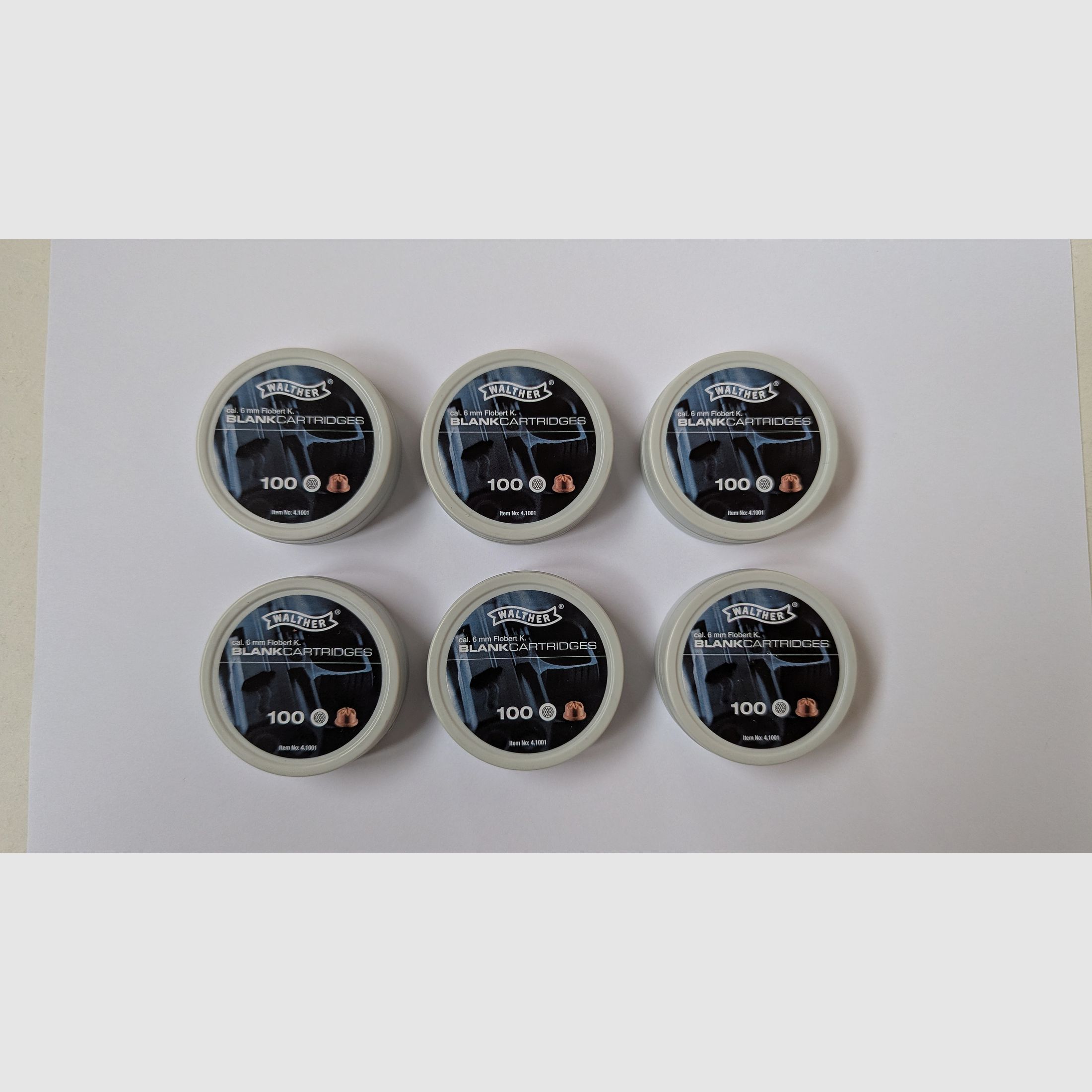 Platzpatronen Kaliber 6 mm Flobert 600 Schuss Walther