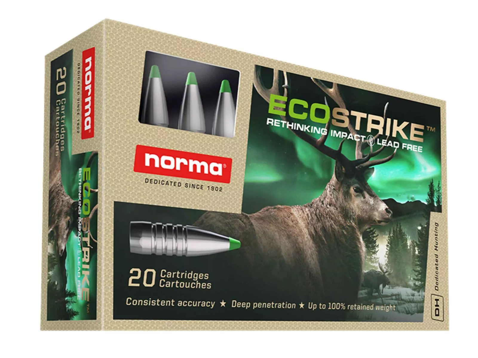 Norma EcoStrike 7x65R - 9,1 gram - 140 grain - Blyfri