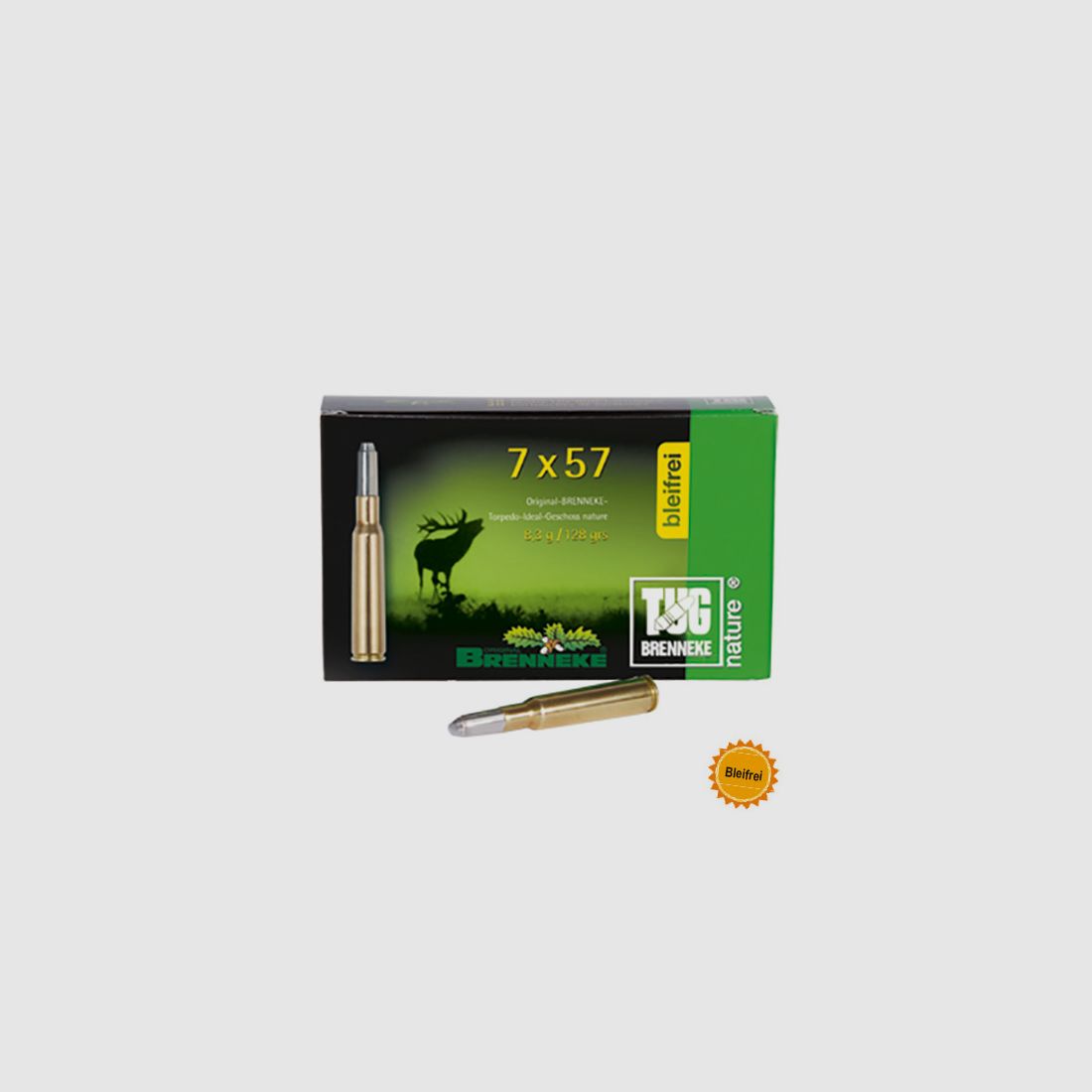 Brenneke 7x57 128GR TUG nature+ 20 patronen