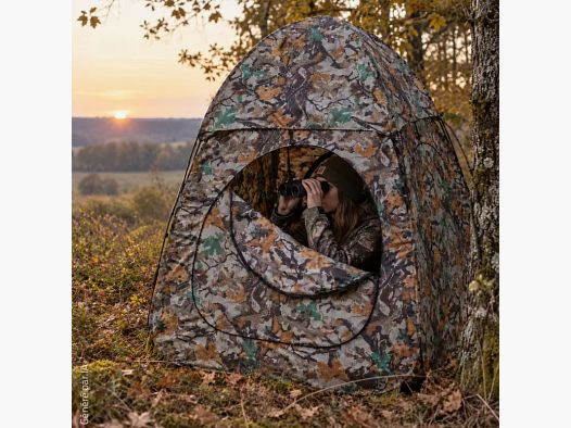 Pop-up hunting hide camo 145 x 145 cm