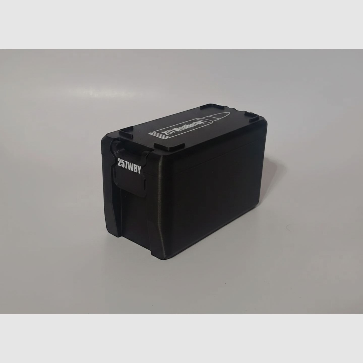 Filamelt Munitionsbox / 257 Weatherby Magnum / 'Klapp- / Rastdeckel' / Patronenbox, Ammo Box