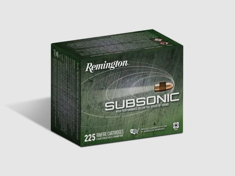Remington Subsonic Rimfire .22 LR 40GR CPHP 225 Patronen