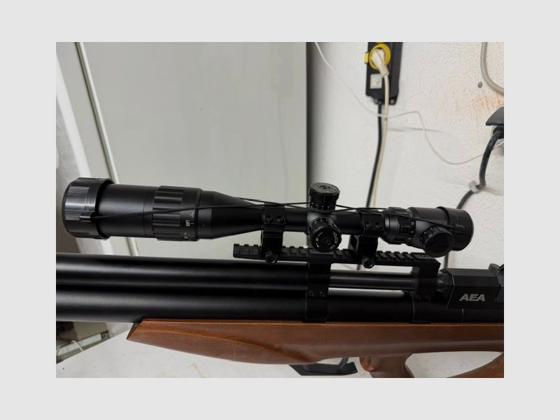 AEA Airgun Challenger Bullpup Cal. 5.0. 12.7mm at set price! The weapon is as good as new