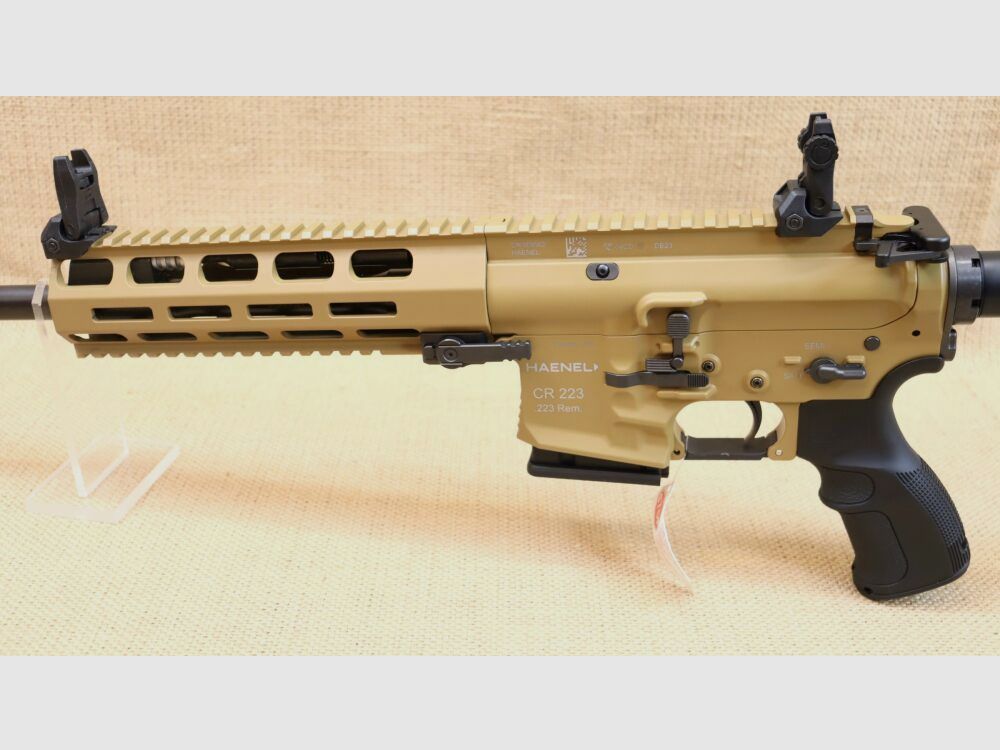Haenel CR223 in Farbe Sand, inkl. Tasmanian Tiger Rifle Bag, sofort lieferb .223Rem