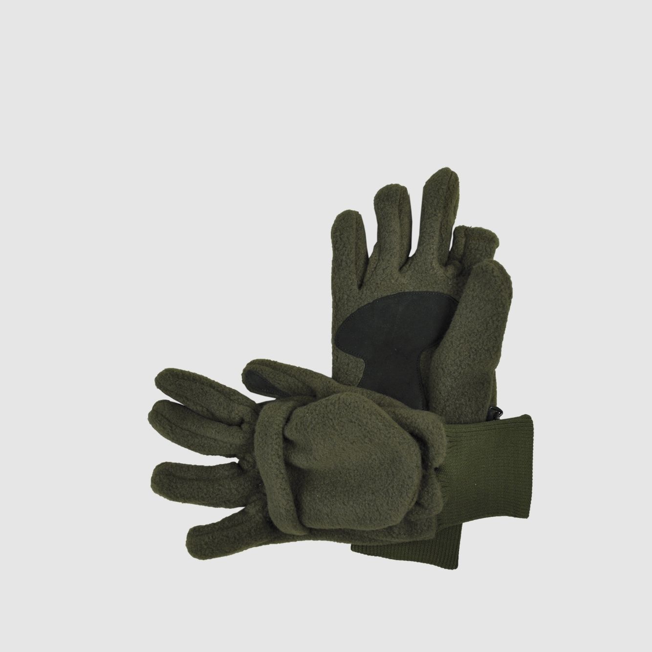 Handschuhe Fleece/o.Zeigefinge Finger/Faust oliv