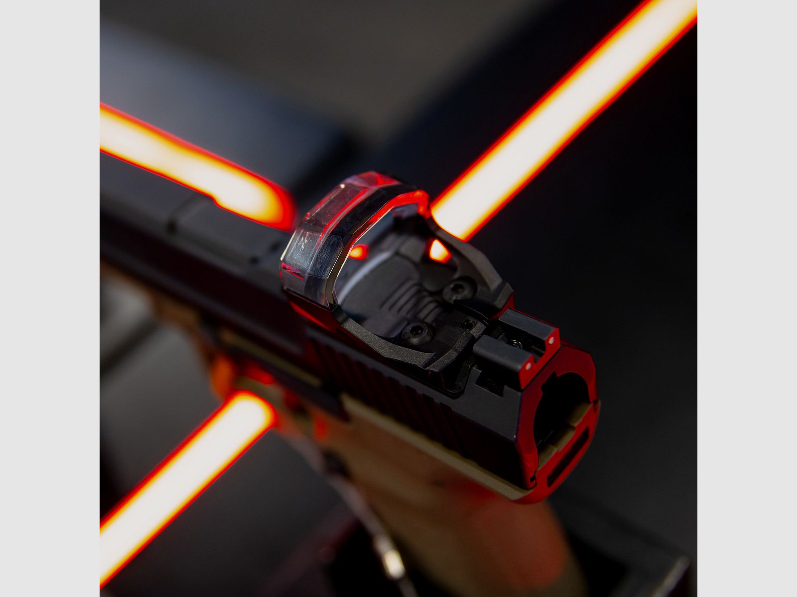 SHIELD Open Mini Sight XL Lens (OMSx) Viseur Point Rouge – 4 MOA – Noir Mat