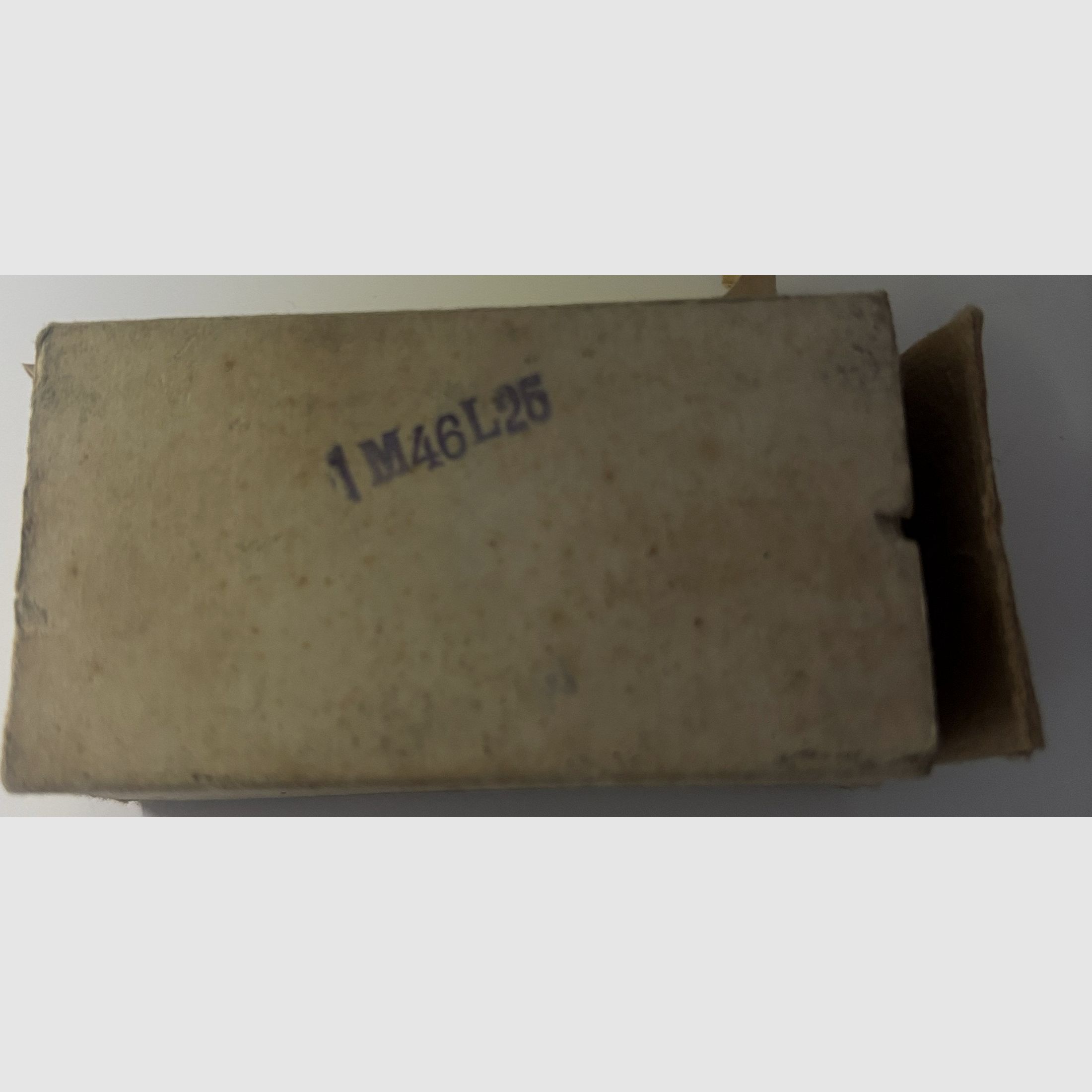 Alte RWS Zielmunition Kal.5,6 lang (.22lfb) - ca.1946 - 50 Patronen - Sammlerstück