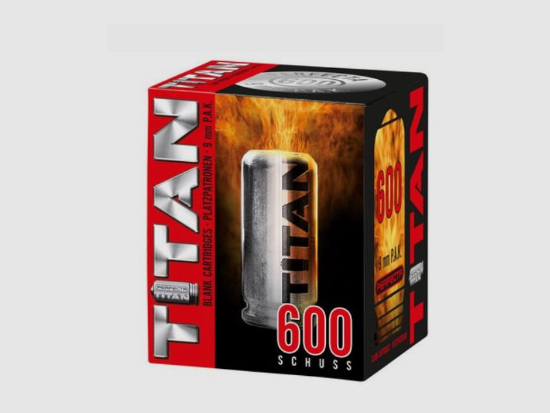 TITAN PLATZPATRONEN - 9MM P.A.K. - 600 PATRONEN