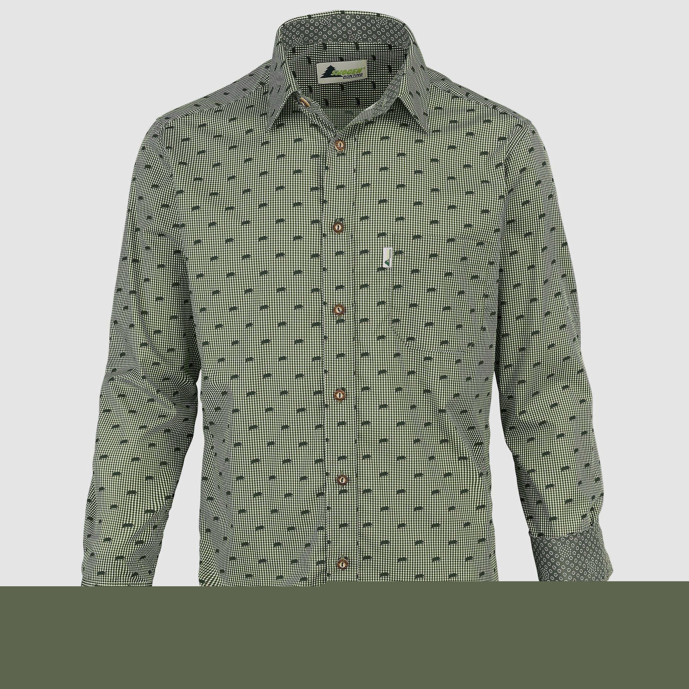 Skogen Camicia a Maniche Lunghe da Uomo Cinghiale