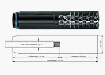 ERA SILENCER Schalldämpfer ERA SOB2 7,62 mm mit Era Loc
