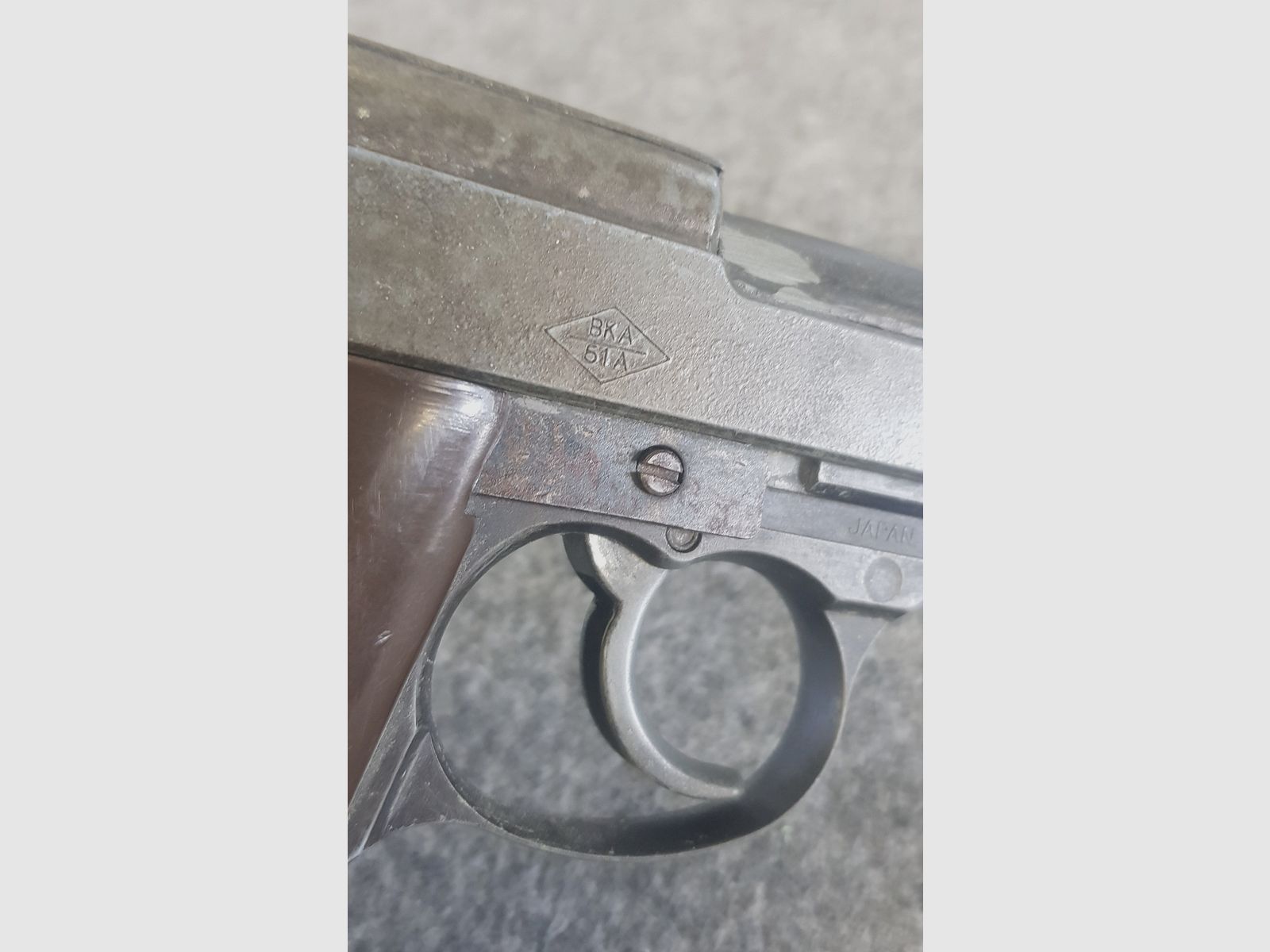 Deko Waffe BKA 51A P38 aus Japan 1974 gefertigt 9mm