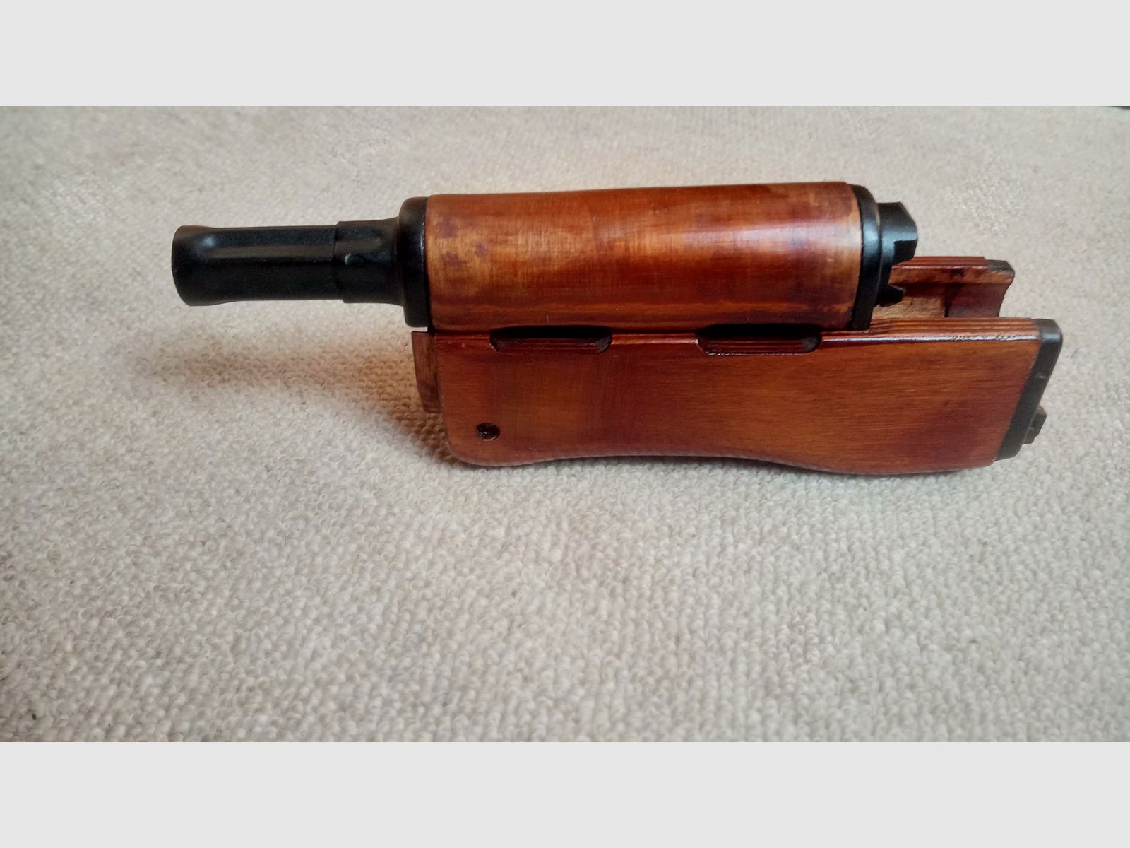 Original russischer RPK-74 Griff & Handschutz aus Schichtholz eingepasst für AK  und mit Gasrohr (AK74 / AK-100 / Saiga / Yunker 2/3/4)