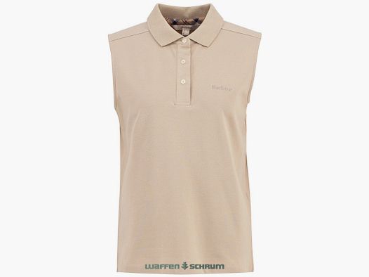 Barbour Poloshirt Bowford Sleeveless Light Sand