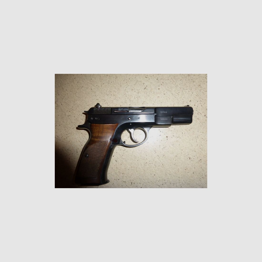 Pistole CZ M 75 Brünner 9 mm Luger frühes Modell nummerngleich keine Walther Mauser G3 MP5 98K