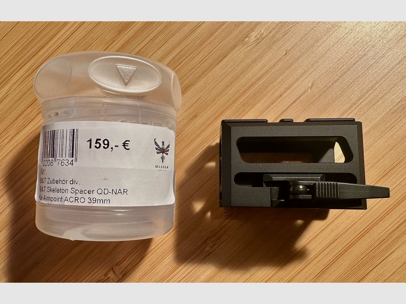 Montaje B&T Skeleton QD para Aimpoint ACRO altura de 39 mm (BT-212566)